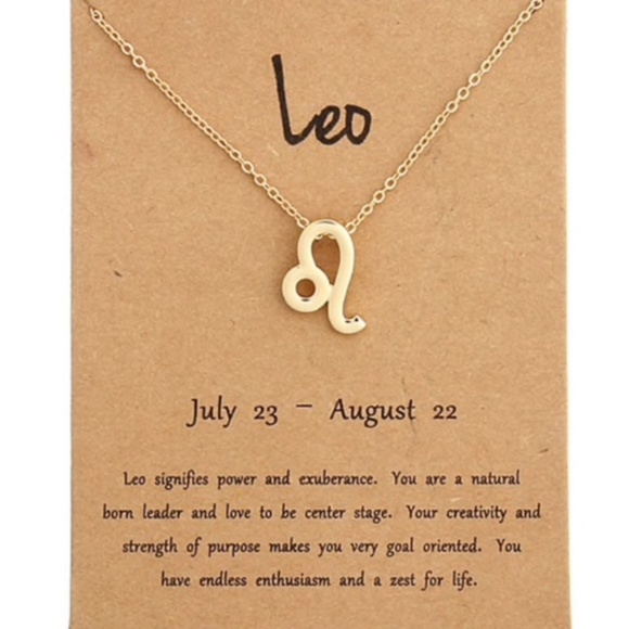 Leo necklace gold Clearance